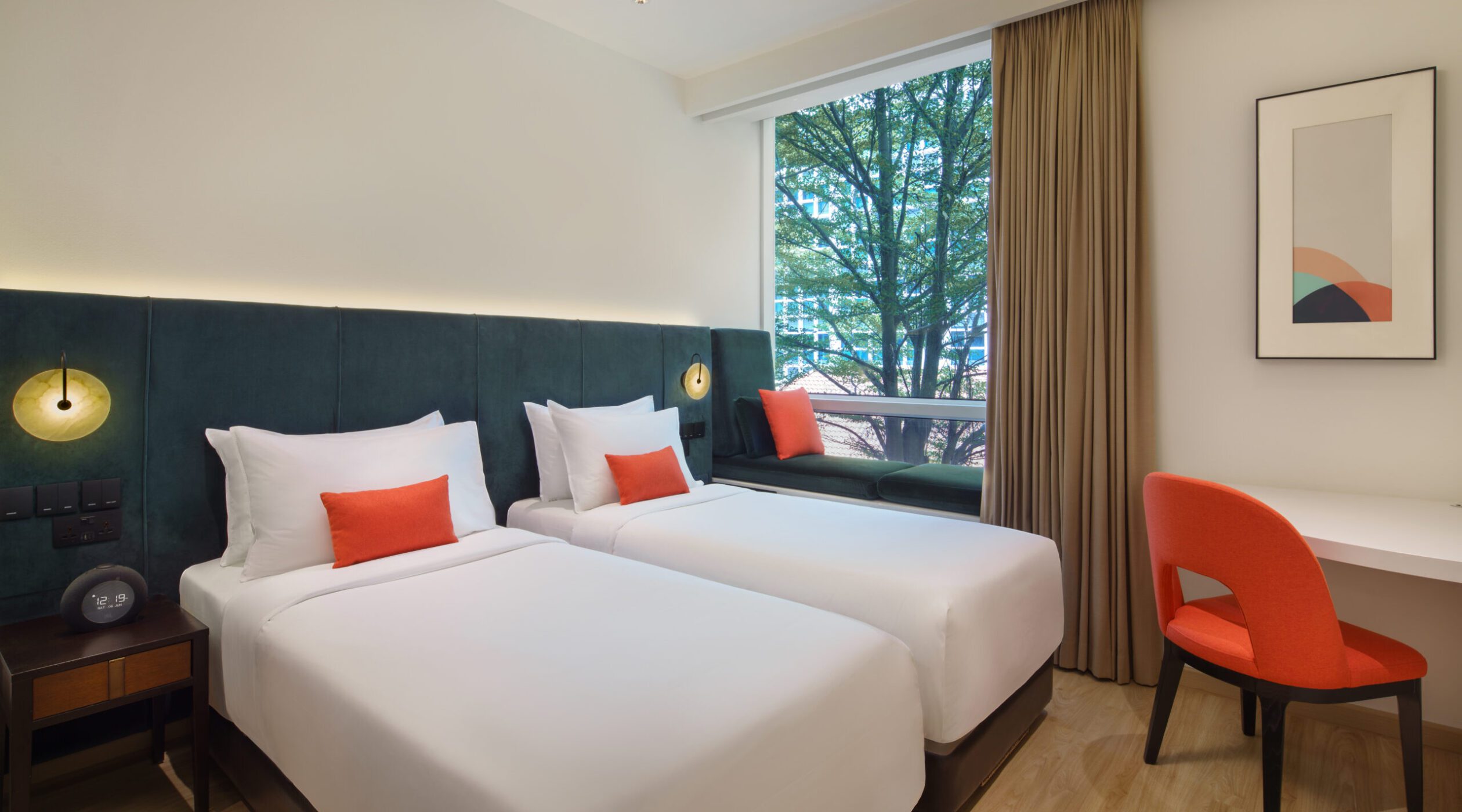 Superior Twin Bedroom with 2 single beds at Park Regis by Prince