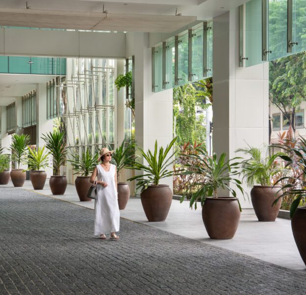 Exterior of Hotel Lobby and Hallway at Park Regis Singapore